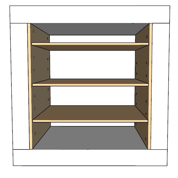 Adjustable Shelf Organizer Cube Insert, Unfinished Wood Cube Shelves
