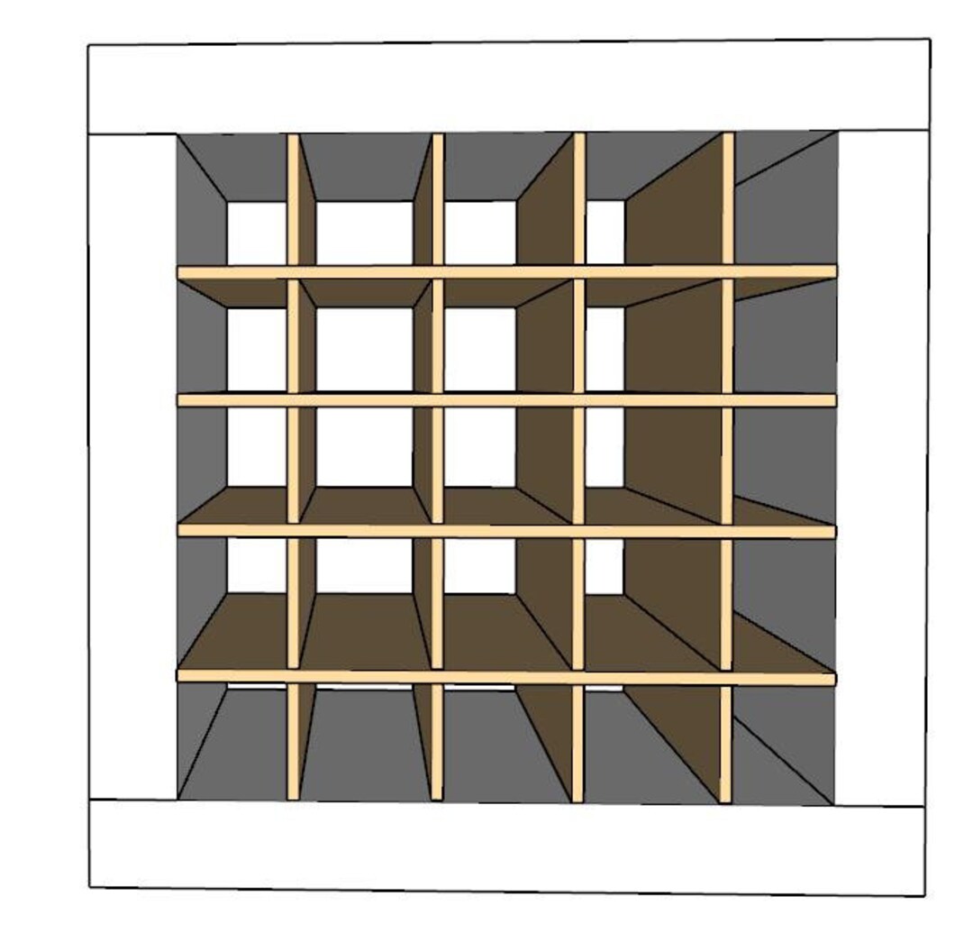 25 Cubby Cube Insert for Cube Storage Shelves / Wine Rack / Cube