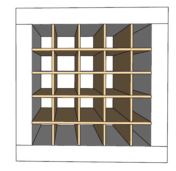 Adjustable Shelf Organizer Cube Insert for Cube Storage Shelves