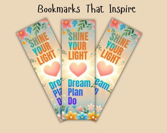 Printable Inspirational Bookmarks | Single Digital Bookmark Download | Faith Based