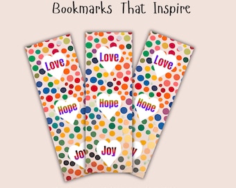 Printable Inspirational Bookmarks | Single Digital Bookmark Download | Faith Based