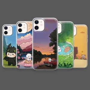 Bubu Dudu Phone Case Kawaii Bear Cute Cover for iPhone 17Pro, 16, 15, 14, 13,12, Samsung S25, S24, S23Fe, S22, A16,A26,A56, Pixel 10,9