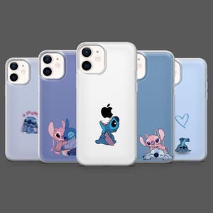 Stitch Phone Case Lilo and Stitch Cartoon Cover for iPhone 17Pro, 16, 15, 14, 13,12, Samsung S25, S24, S23Fe, S22, A16,A26,A56, Pixel 10,9