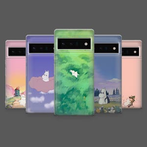 Moomin Phone Case Finnish Troll Snufkin Cover for Google Pixel 10, 10Pro, 9Pro, 8A, 8, 7A, 6A, Samsung S25, S24FE,S23,A16,A36, iPhone 16,15