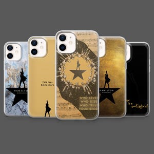 Hamilton Phone Case Broadway Musical Historical Cover for iPhone 17, 16, 15, 14, 13,12, Samsung S25, S24, S23Fe, S22, A16,A26,A56,Pixel 10,9