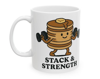 Funny Fitness Ceramic Mug - Perfect Gift for Gym Lovers, Coffee, Tea, Workout Humor, Weightlifting Mug