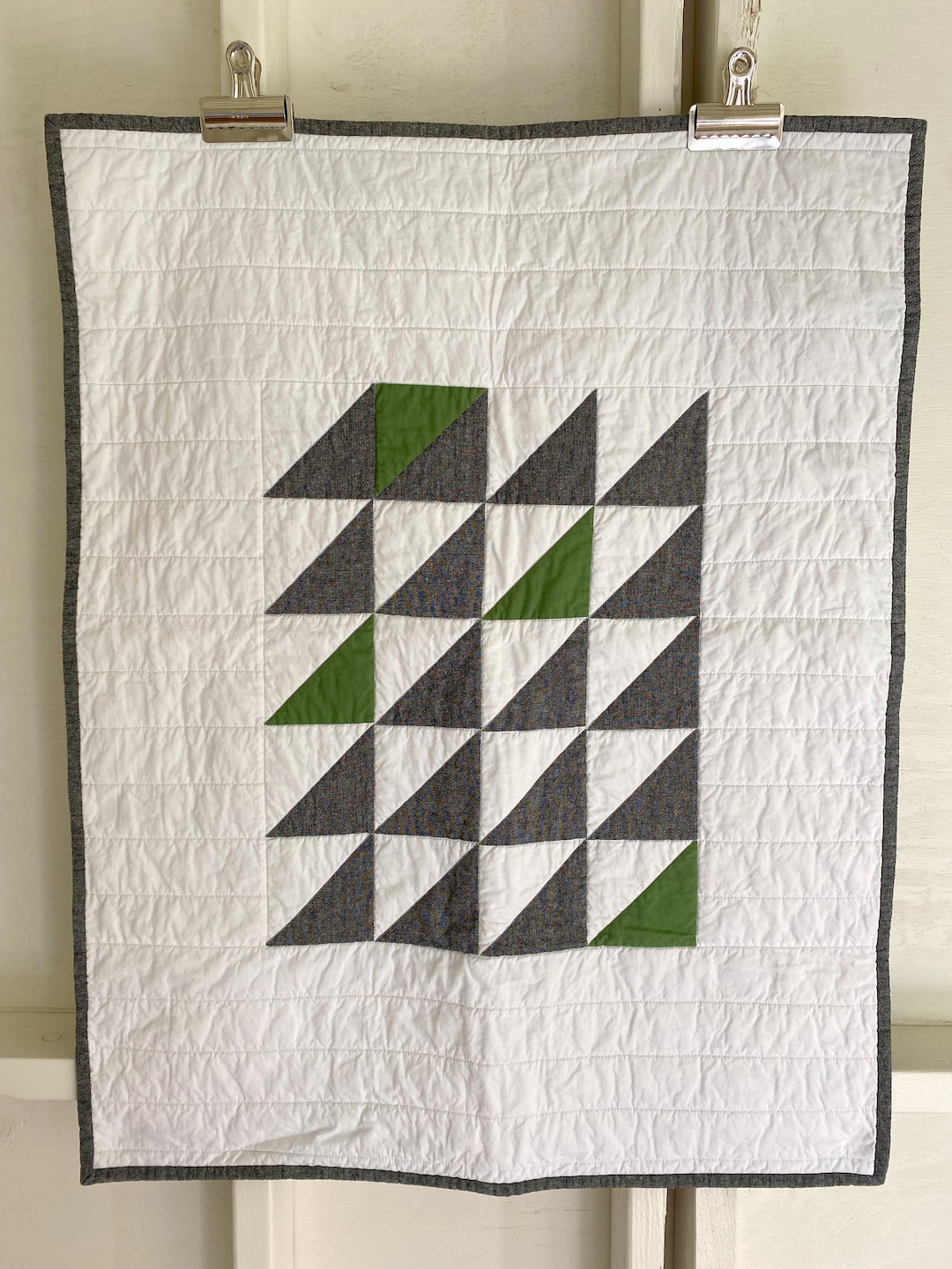 Modern Petite Quilt Flying Geese Grid Dog Quilt Baby Quilt Modern Quilt Minimalist Etsy