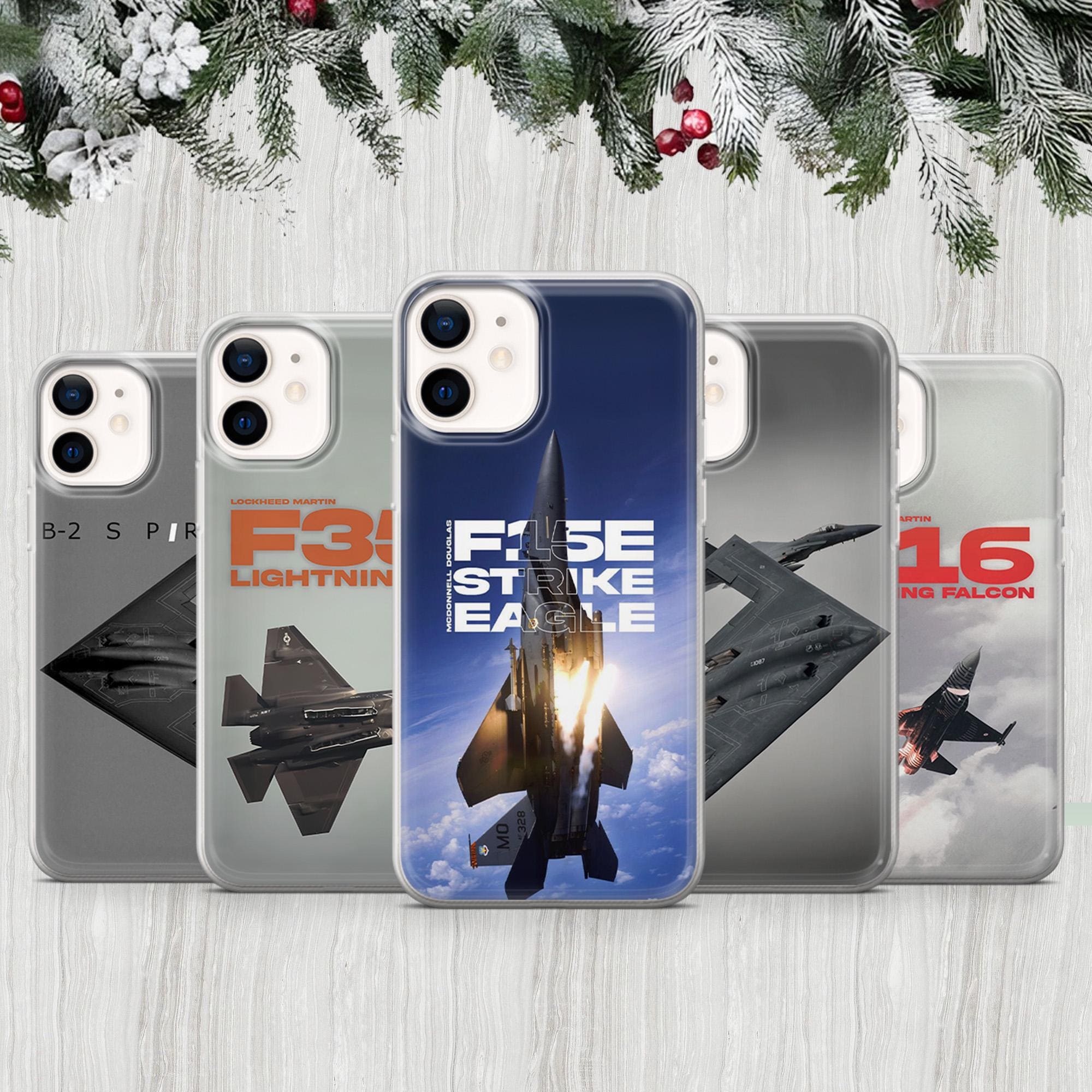 戦闘機の携帯電話ケース、戦争の軍用機の美しいカバー、iPhone 16 Pro