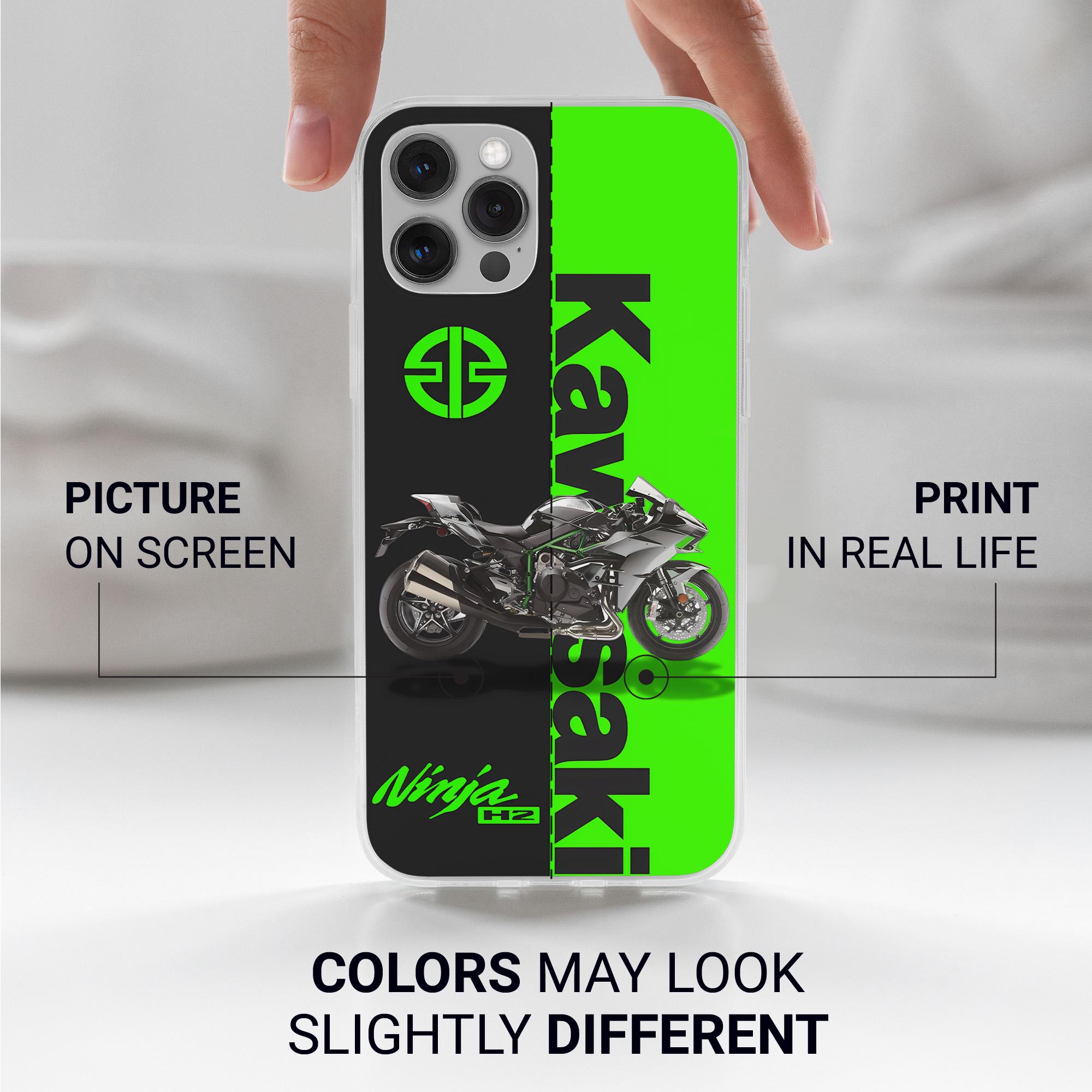 Kawasaki Motorcycle Phone Case Ninja H2 ZX-6R Sport Bike Cover for