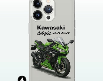 Kawasaki Motorcycle Phone Case Ninja H2 ZX-6R Sport Bike Cover for