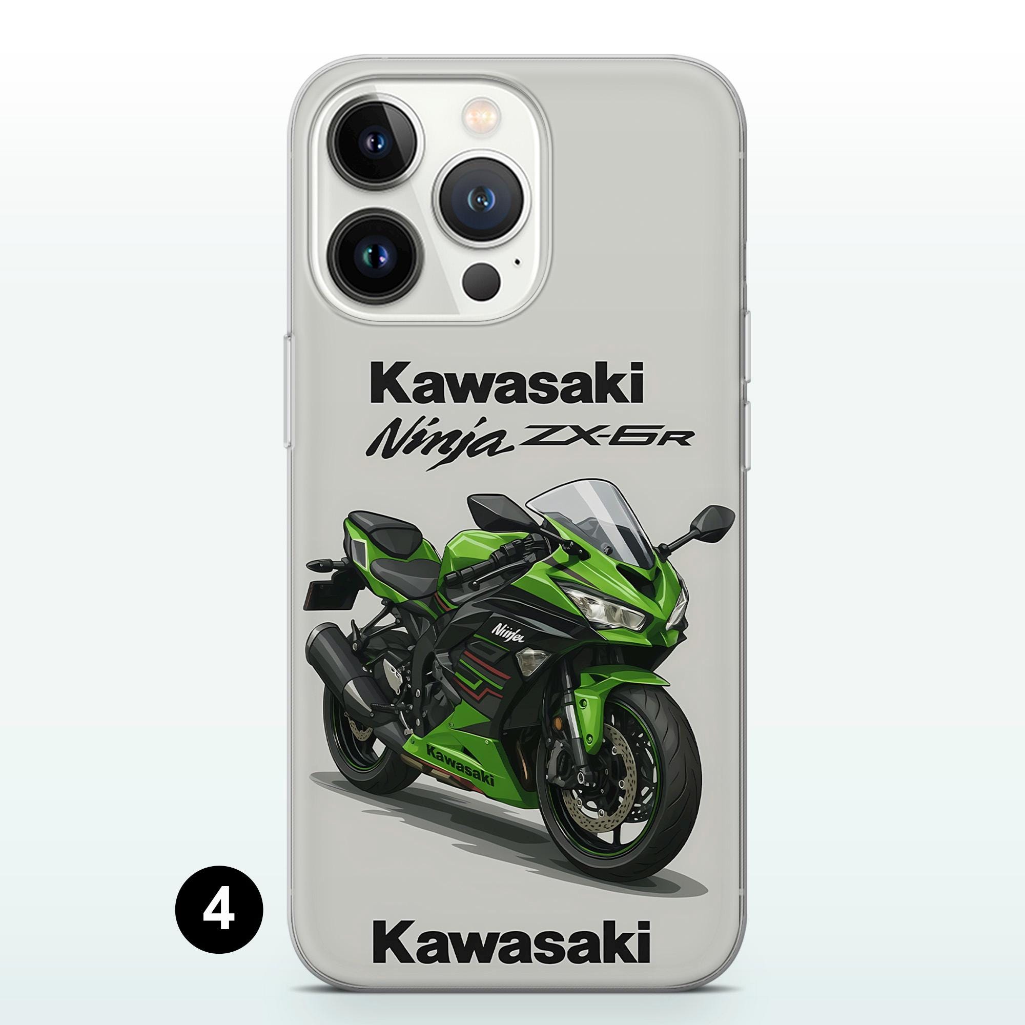 hitenkei　スマホケース Kawasaki Motorcycle Phone Case Ninja H2 ZX-6R Sport Bike Cover for
