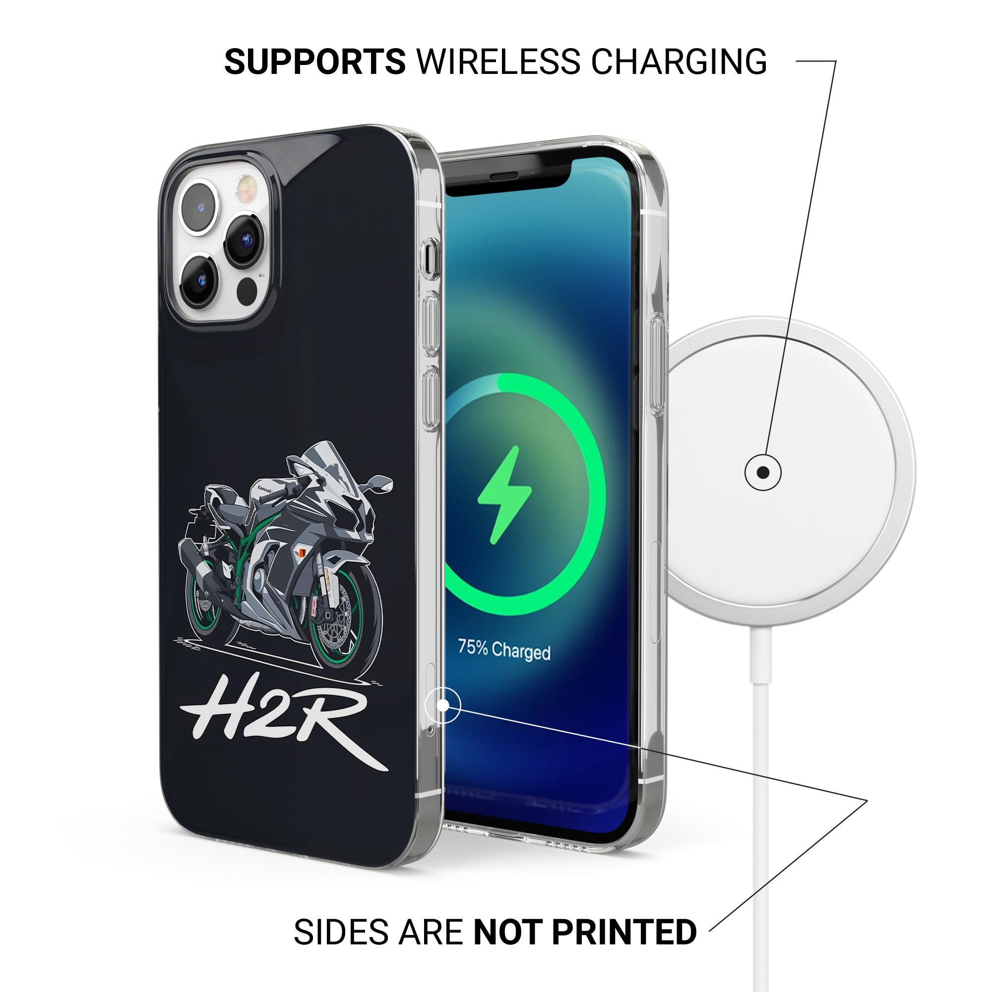 Kawasaki Motorcycle Phone Case Ninja H2 ZX-6R Sport Bike Cover for