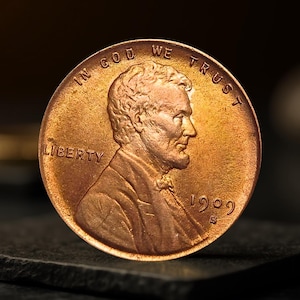 1909 S VDB Lincoln Cent Commemorative Coin, Historic Collectible for Enthusiasts