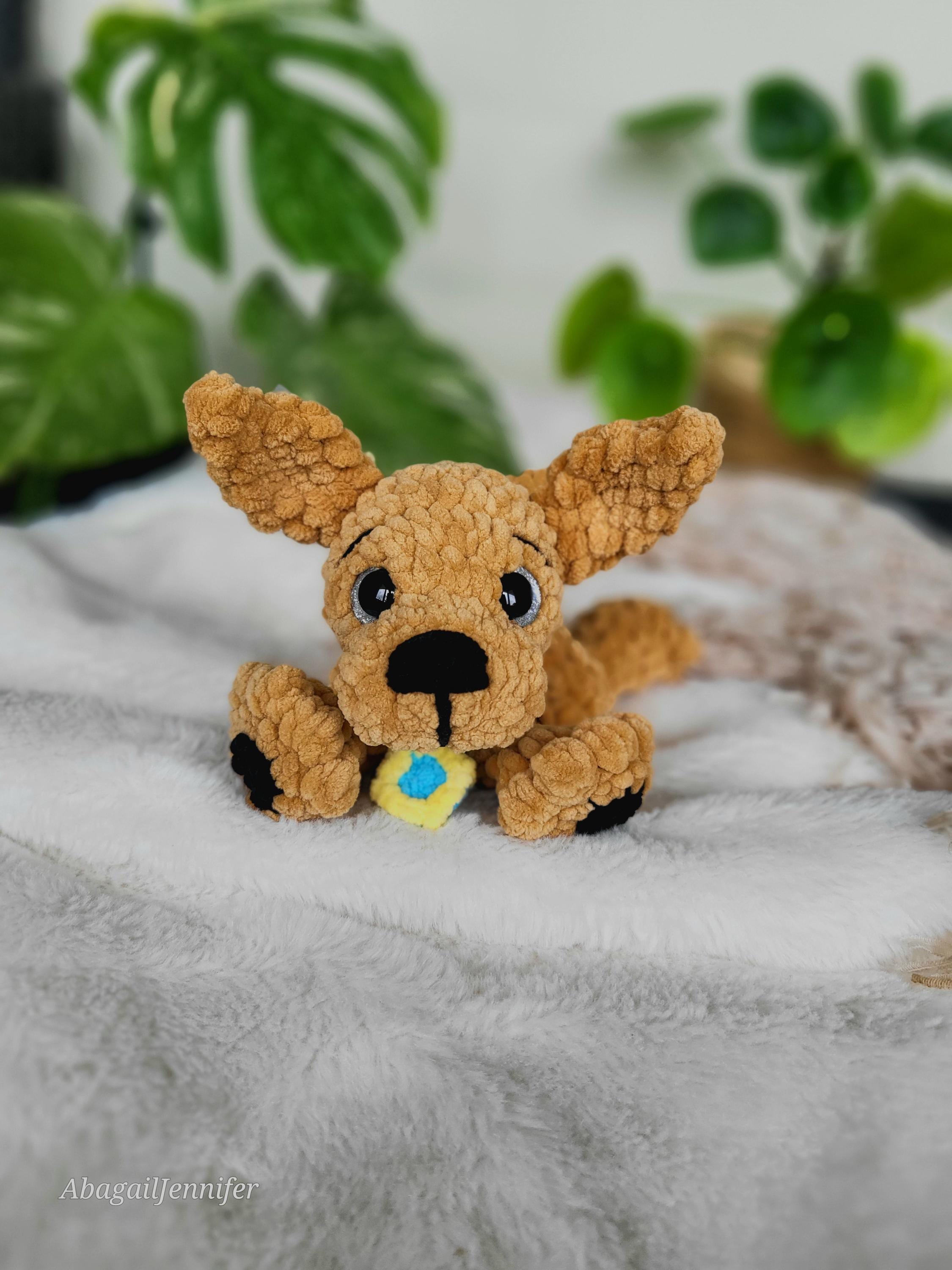 Realistic Rappy Crochet Rappy Do Snuggler Pattern: No Sew Dog Plushie (PDF File) - Etsy