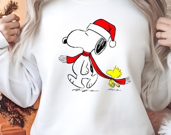 Perro beagle navideño PNG / Clipart festivo de invierno (Descarga digital)