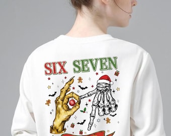 Six Seven Meme: Funny Halloween Skeleton Hands PNG (Digital Download)