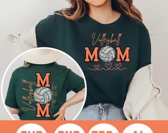 Volleyball Mom SVG: Sports Mama Shirt Design (Digital Download)