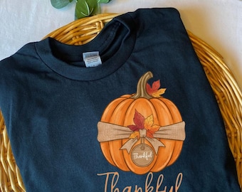Thankful Pumpkin PNG | Fall Thanksgiving Design (Digital Download)
