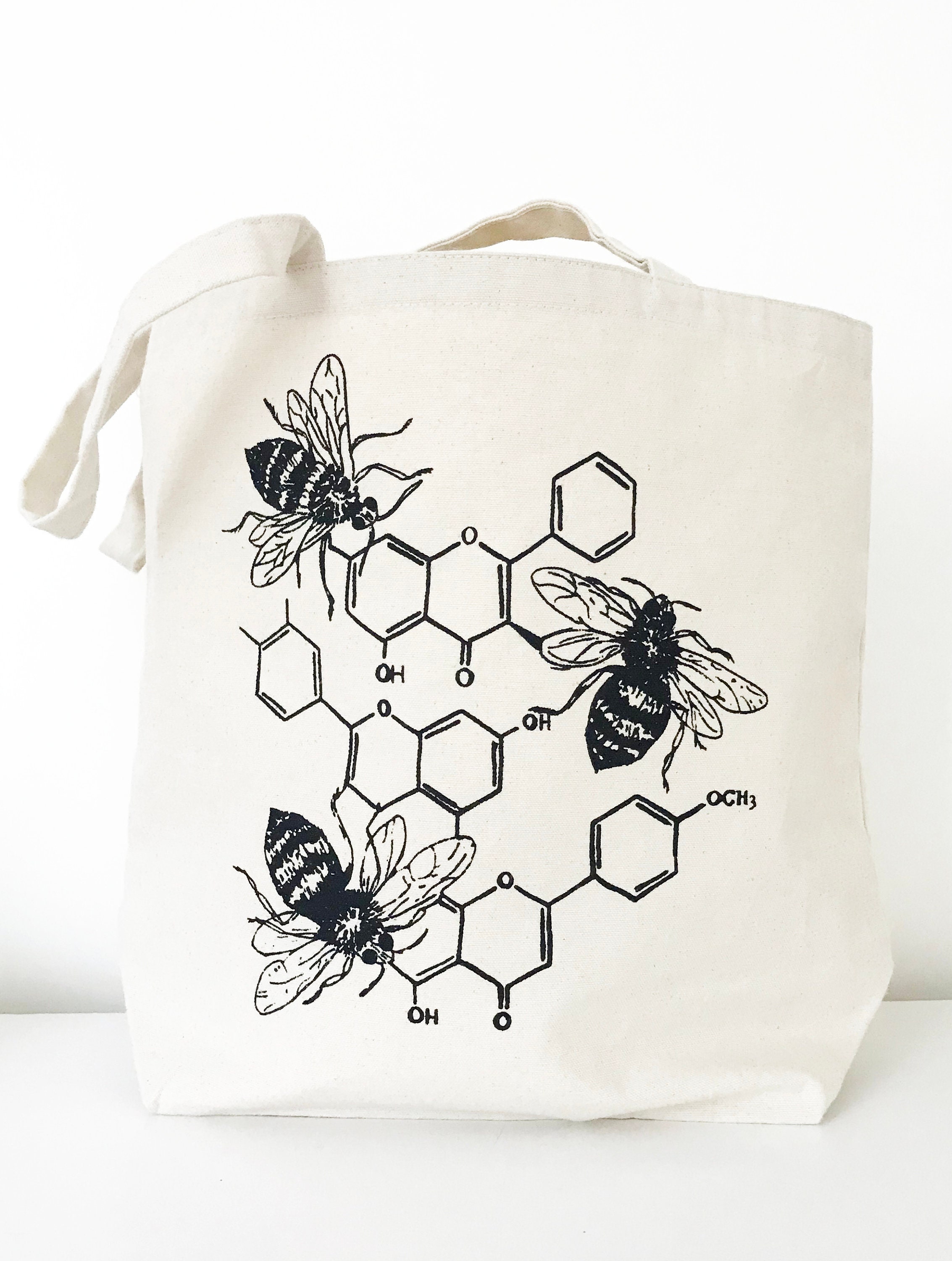 Honey Chemistry Farmer's Market Canvas Tote Bag - Sérigraphié à La Main