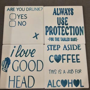 Handmade Ceramic Coasters | Modern Drink Coasters |  Home Decor Gift | Housewarming Gift
