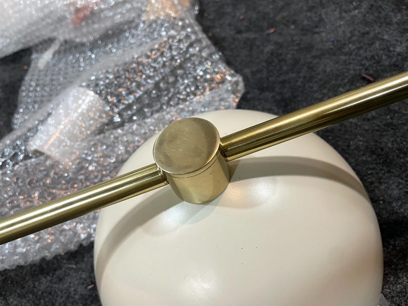 Mid Century Modern Linear Chandelier Light: Luxury 4-Light Brass Linear Pendant Light Fixtures for Living Room image 10