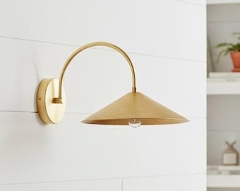 Aplique de pared moderno italiano de mediados de siglo / Lámpara de pared enchufable hecha a mano / Aplique de pared inalámbrico / Par de apliques de pared / Aplique de pared vintage