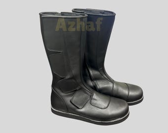 Botas de lucha para hombre / Botas de lucha profesional / Botas largas de lucha hechas a mano / Botas de cuero auténtico / Botas de lucha personalizadas / Botas personalizables