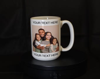 Tazza da caffè in ceramica - Bianca 15 oz. Personalizzabile