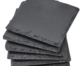 Set personalizzato di sottobicchieri in ardesia