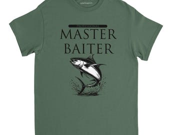 Fishing Gifts for Men | Master Baiter Shirt for Man | Bass Fishing Tshirt - Dad Christmas Gifts - Fishy Tee T-shirt, Husband Shirt, Dad Gift