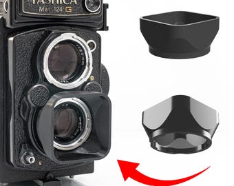 Parasol de presión --- para Yashica MAT 124G / Rolleiflex --- Montura Bay I