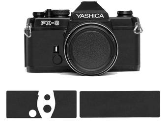 YASHICA FX-3 With 50 Mm F/1.9 Lens. - Black - Khaki Green Skin