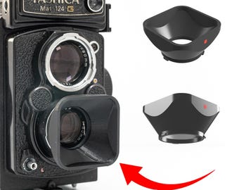 Yashica Mat 124 24 G D 635 EM LM TLR Single Dual Lens Shade Cap