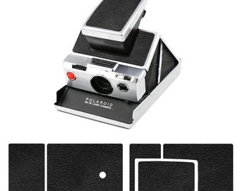 Premium Black Textured Leather Cover for -- Polaroid SX-70 680/690SLR