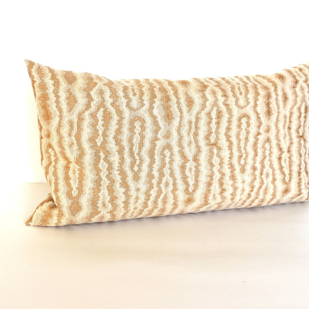 Lumbar Pillow Cover Rust Faux Wood Grain Upholstery Fabric Etsy