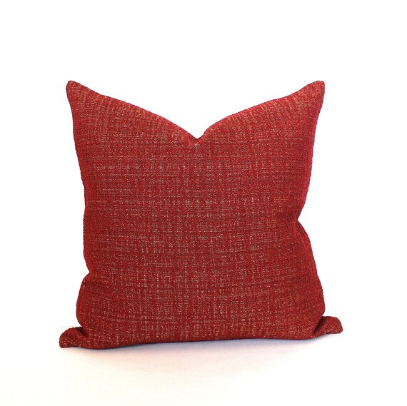 Cranberry Throw Pillow Cover Textured Cranberry Throw Pillow Cover Textured