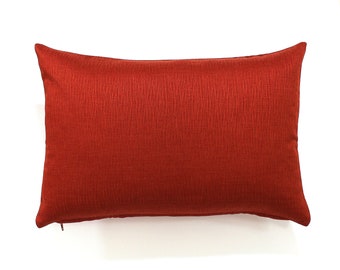 brick red throw pillows