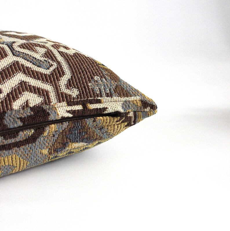 Lumbar Pillow Cover Turquoise Gold Southwest Tapestry Upholstery Decorative Pillow Oblong Throw Pillow Cover 14x26 12x24 12x21 12x18 10x20