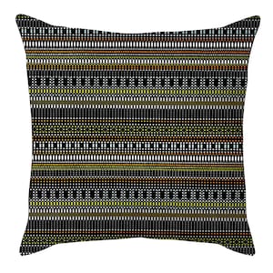 Black Rust Green Striped Lumbar Pillow Cover Upholstery Fabric Decorative Pillow Oblong Throw Pillow Cushion Cover