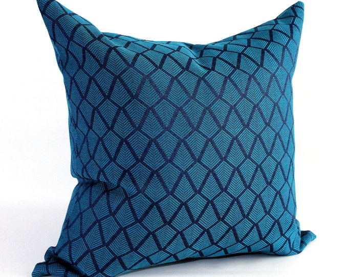 Lumbar Pillow Cover Grey Green Modern Tweed Upholstery Fabric