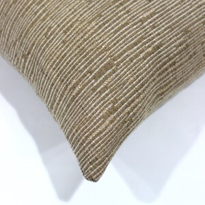 Housse de coussin lombaire blé Beige Mini tissu d'ameublement rayé oreiller décoratif de lit canapé rectangulaire taie d'oreiller décor neutre image 8