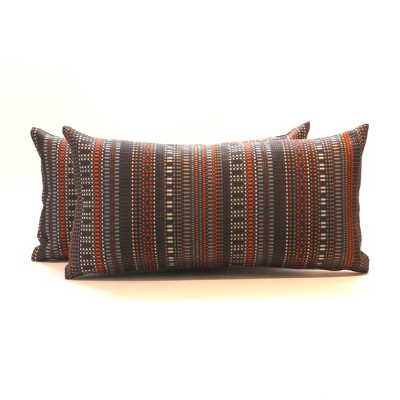 8x16 cover pillow Cover Petite Lumbar Pillow 8x16 Pillow Orange Brown Lumbar 8x16 cover pillow Cover Petite Lumbar Pillow 8x16 Pillow Orange Brown Lumbar