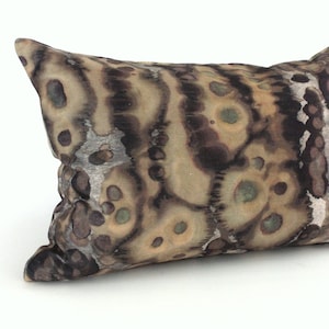 Lumbar Pillow Cover Green Brown Watercolor Upholstery Fabric Decorative Oblong Throw Pillow Cushion Cover