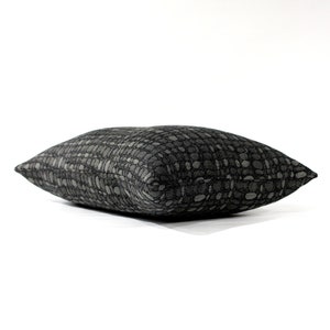 Lumbar Pillow Cover Charcoal Grey Pebble Upholstery Fabric Decorative ...