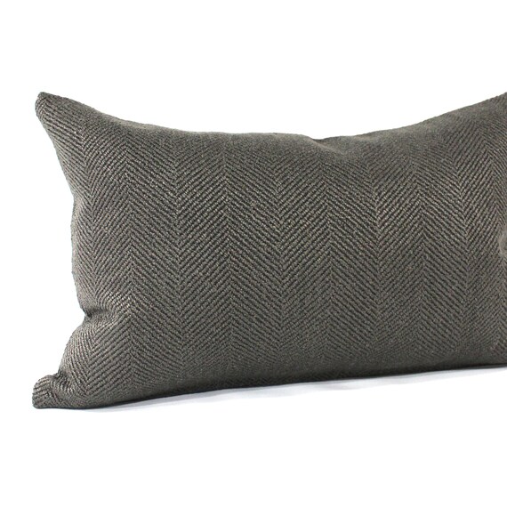 12x20 Oversize Boucle Metallic Lumbar Throw Pillow White/gray