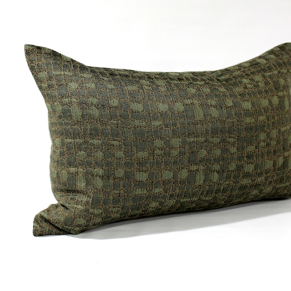 Lumbar Pillow Cover Moss Green Pebble Upholstery Spring Decor Decorative Pillow Oblong Throw Pillow Cushion Cover