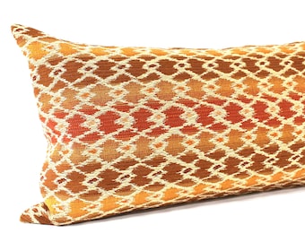 Lumbar Pillow Cover 14x26 Multi Rust Upholstery Fabric Fall Decor Decorative Oblong Throw Pillow Cushion Cover