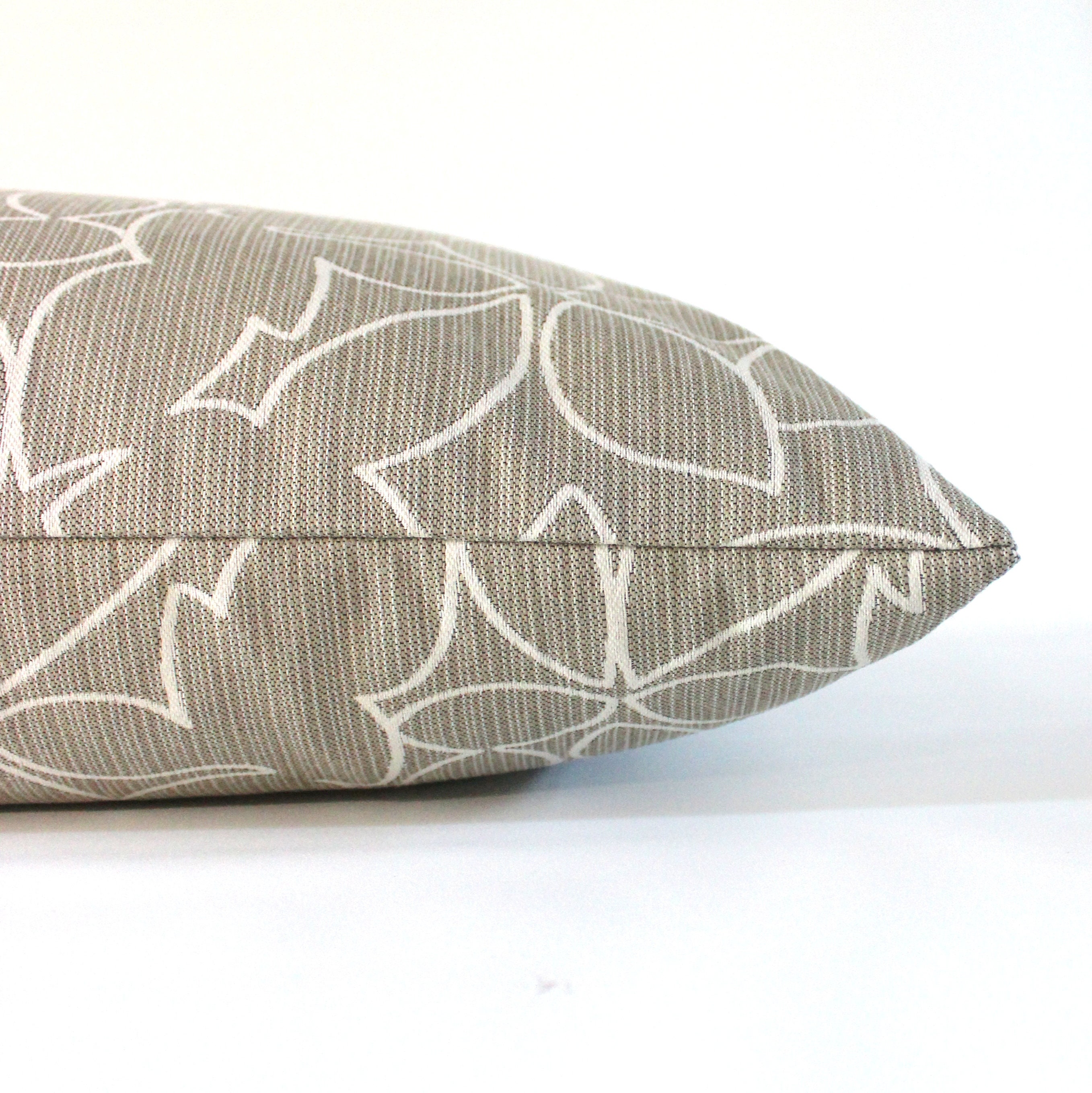 Cubierta de almohada lumbar beige floral motivo tapicería tela | Etsy