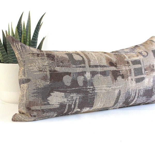 Grey Brown Pillow Etsy
