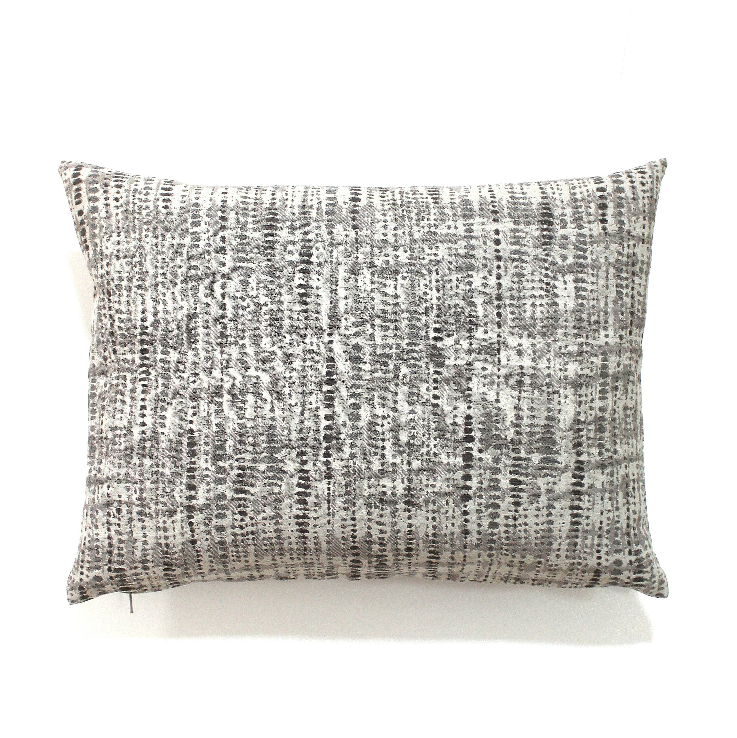 Lumbar Pillow Cover Grey Taupe Modern Upholstery Fabric Etsy